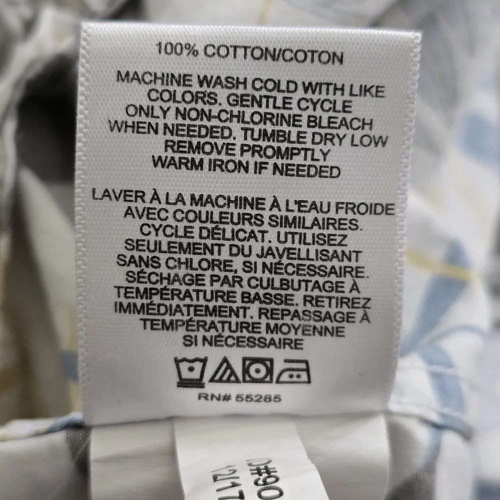 Express Tropical Leaf Print Button Front Shirt – Men’s Medium Resort Style - Picture 4 of 4